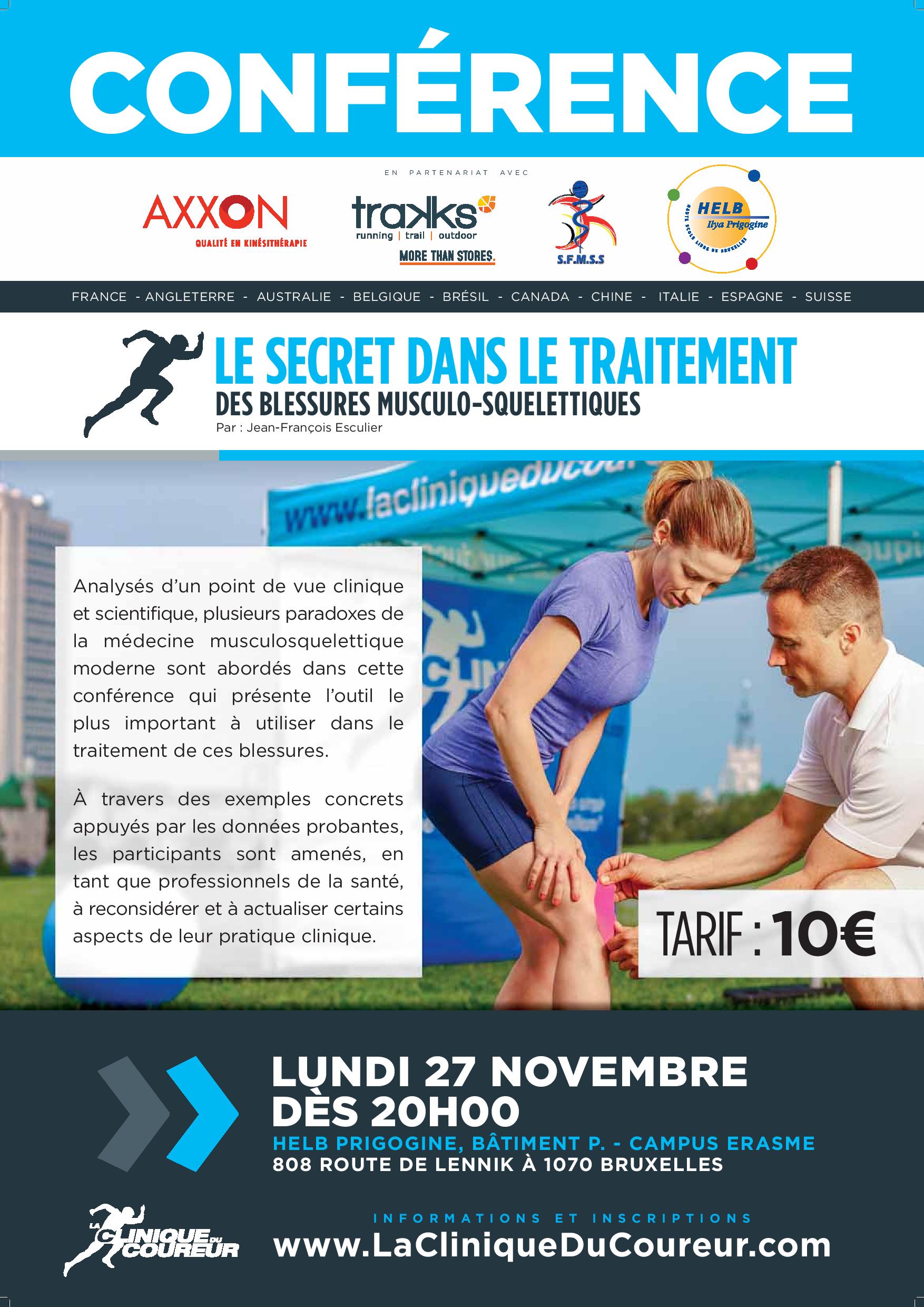 coference blessure course a pied bruxelles trakks