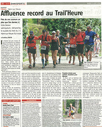 Affluence record au Trail'Heure