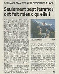 Seulement sept femmes ont fait mieux qu'elle!