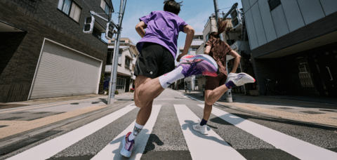 Séance d'intervalles avec Asics